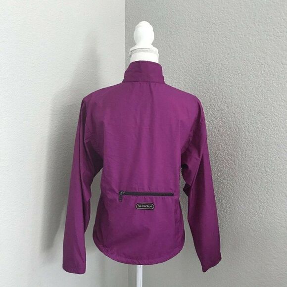 Sugoi Womens Purple Long Sleeves Full Zip Mock Neck Windbreaker Jacket Size S - Picture 2 of 6